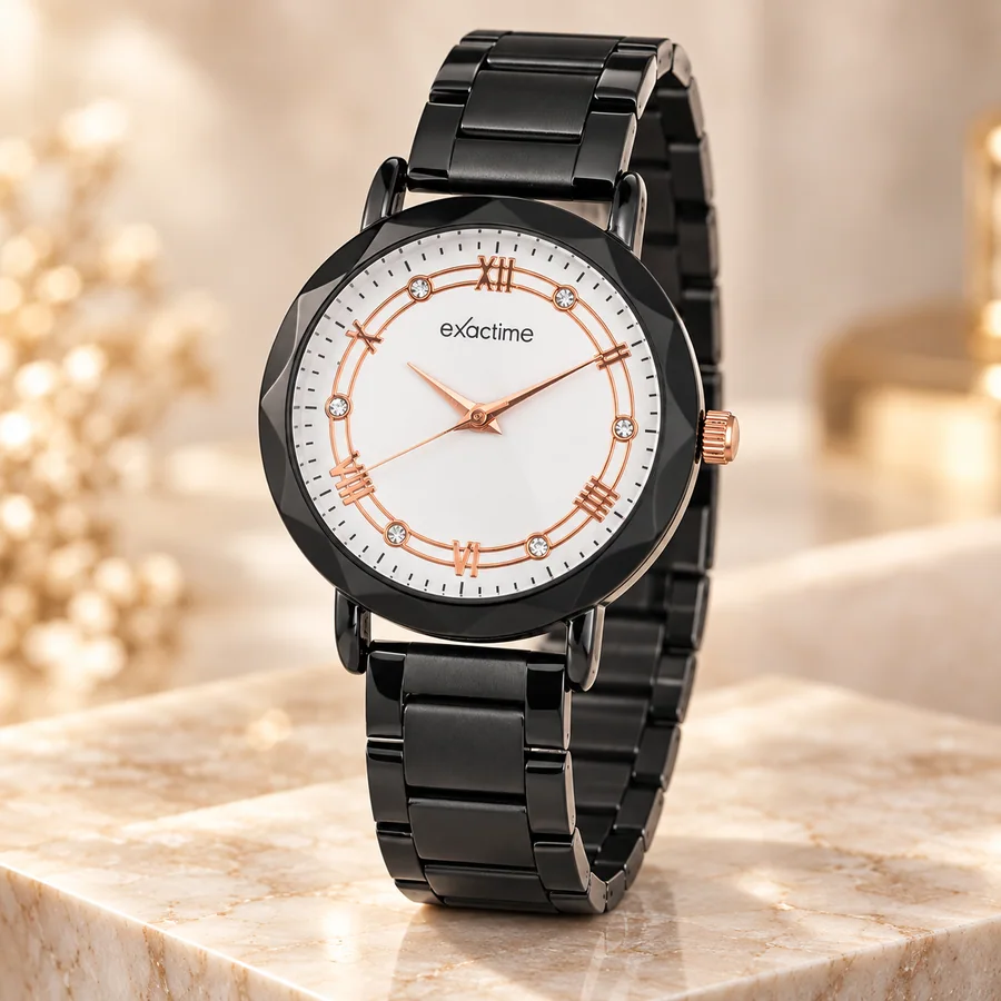 Exactime Giovane Reloj Mujer Negro – Negro · Acero