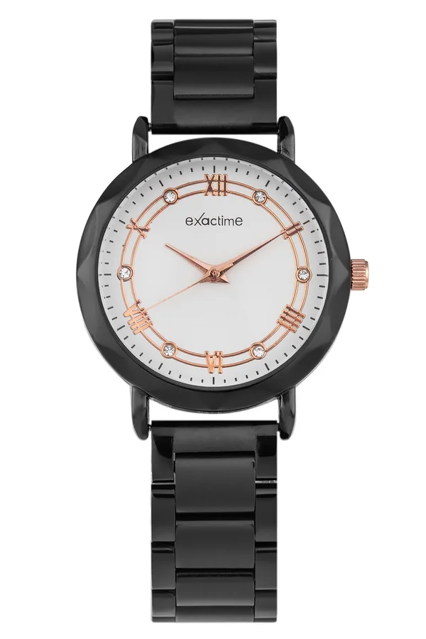 Exactime Giovane Reloj Mujer Negro – Negro · Acero
