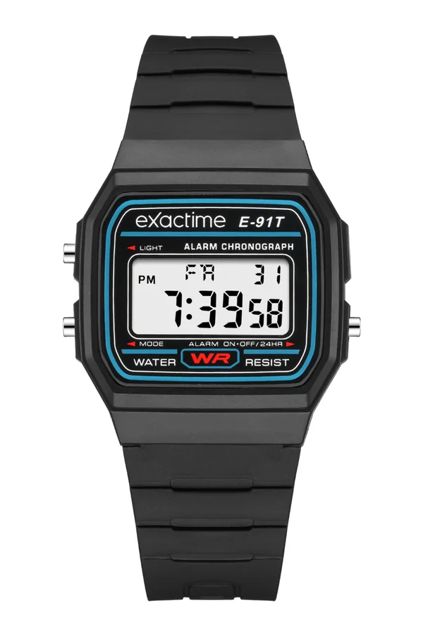Reloj Digital Exactime ET91W Negro - 7F2191W-1 – 7F2191W - 1