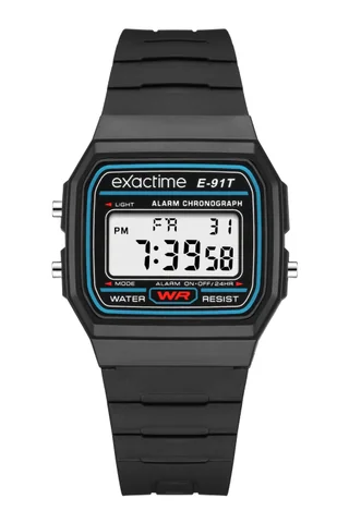 Reloj Digital Exactime ET91W Negro - 7F2191W-1