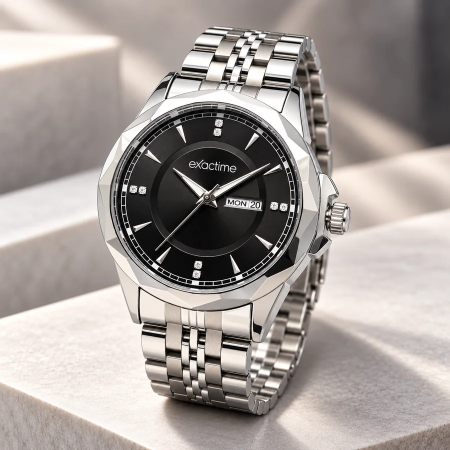 Exactime Reloj Day Date Inizio 3 ATM 6C173 – Plateado 2 · Acero