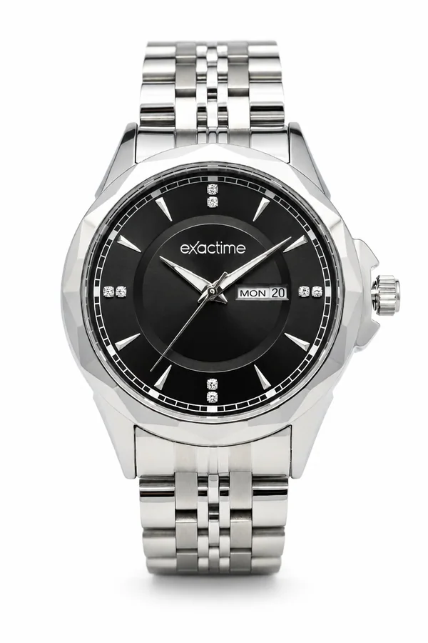 Exactime Reloj Day Date Inizio 3 ATM 6C173 – Plateado 2 · Acero