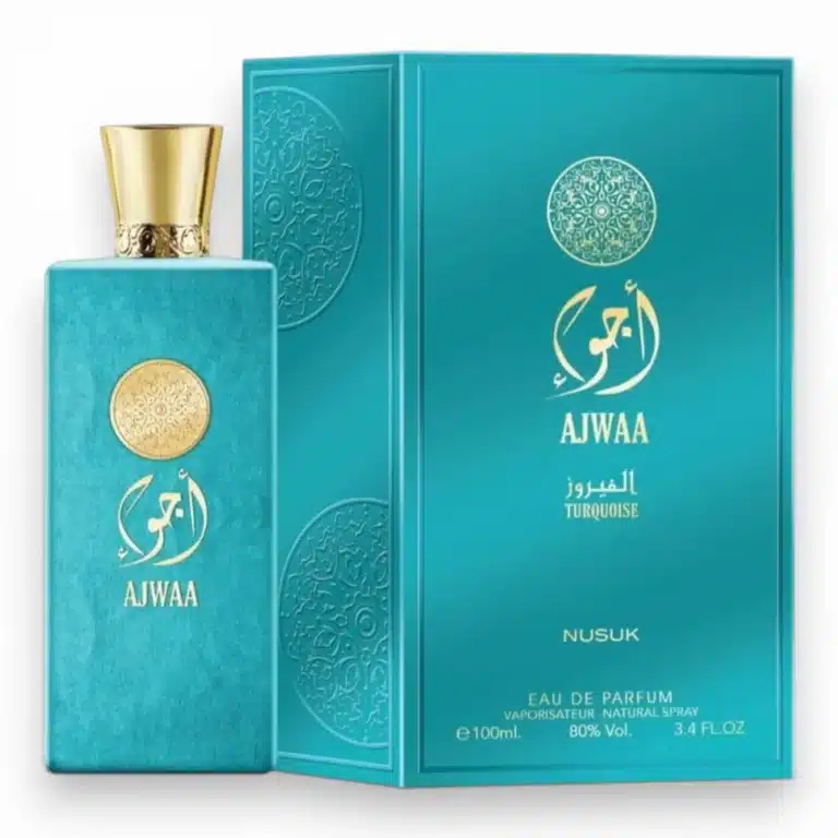 Ajwaa Turquoise Nusuk 100ml Perfume Árabe Unisex