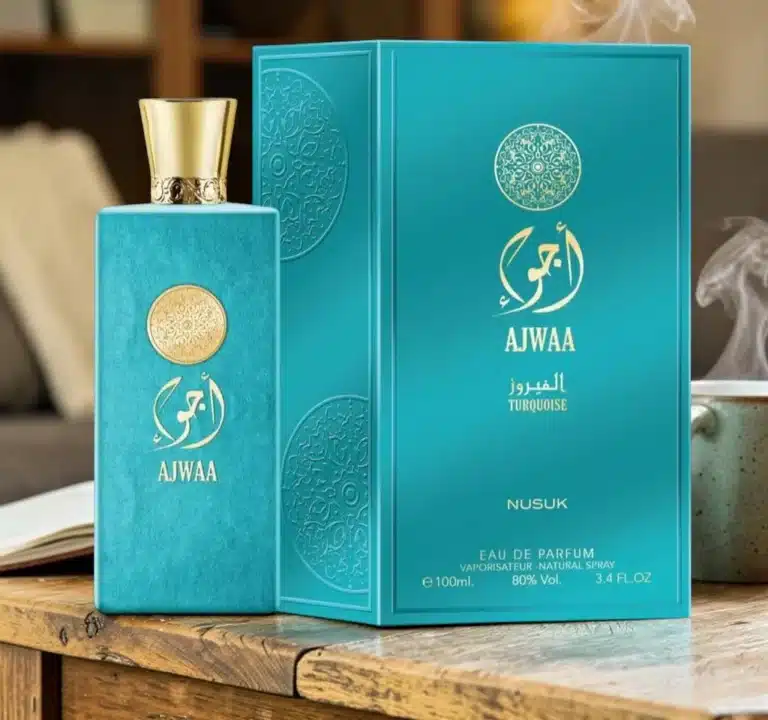 Ajwaa Turquoise Nusuk 100ml Perfume Árabe Unisex